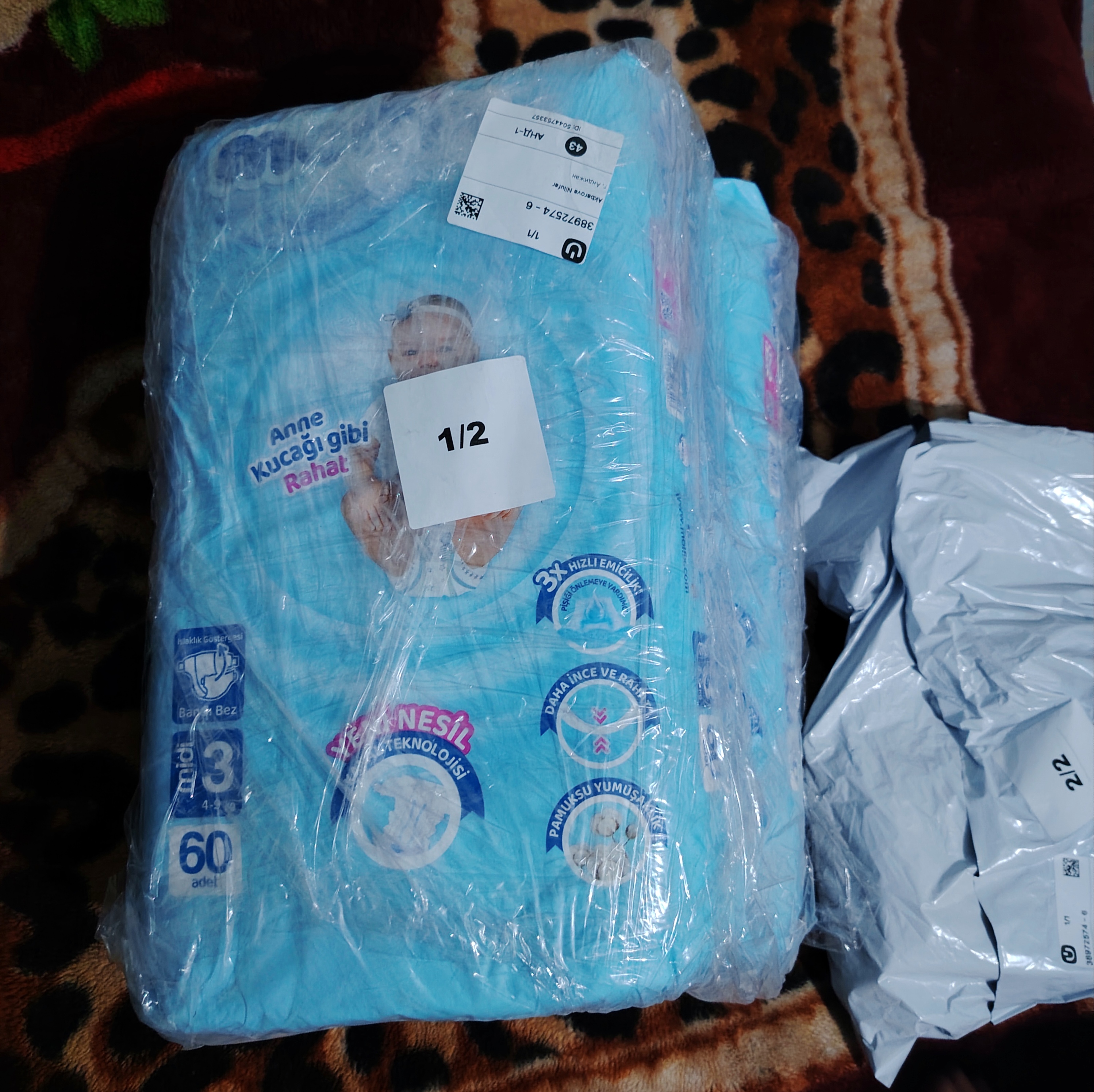 Подгузники для детей Molfix Jumbo 3, 60 шт