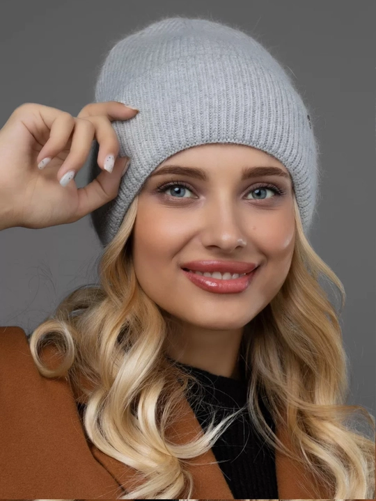 Ayollar uchun, qishkim, angora, qalpoq, to'qima, uniseks