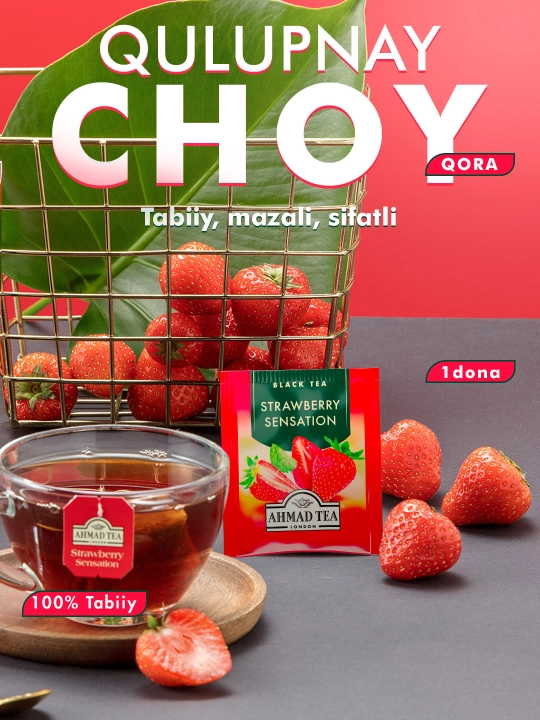 Choy Ahmad Tea Qora Pak. "Qulupnay" Konverti 1x2g (499_) - 