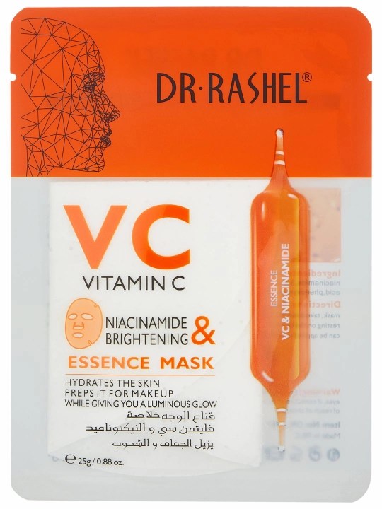 Yuz uchun mato niqobi Dr.Rashel, tabiiy ingredientlar bilan, 25 g