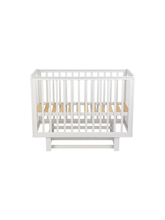 Кроватка детская Polini kids Simple 340 с маятником, белая - 