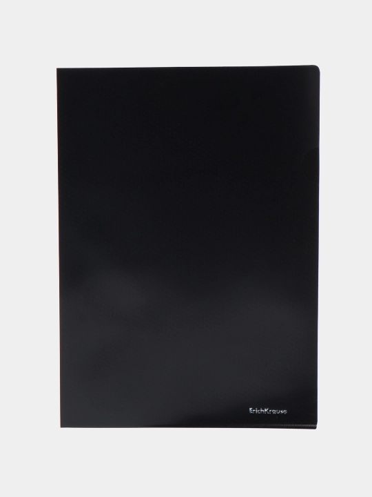 Plastik burchak papkasi ErichKrause  Black, A4, noaniq, qora, 55194 q0000053522