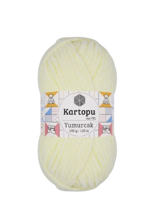 Kartopu Yumurcak, 100% полиэстер, 100 гр, 120 м, плюшевая пряжа, для вязания