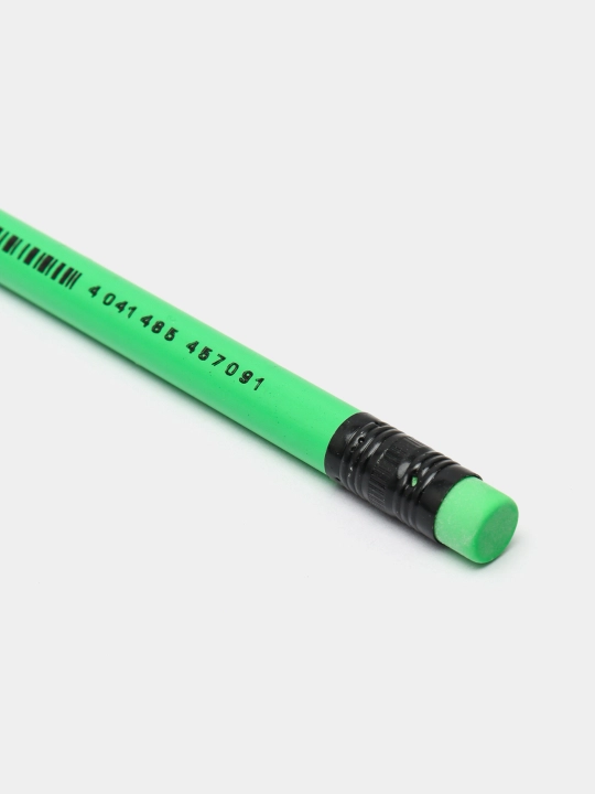 Plastik qora grafitli qalam ErichKrause JOY Neon, dumaloq, o'chirgich bilan, HB 43582 q0000053319