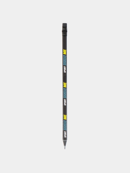 Plastik qora grafitli qalam ErichKrause Sport DNK, o'chirg'ich bilan, HB 60708 q0000053325