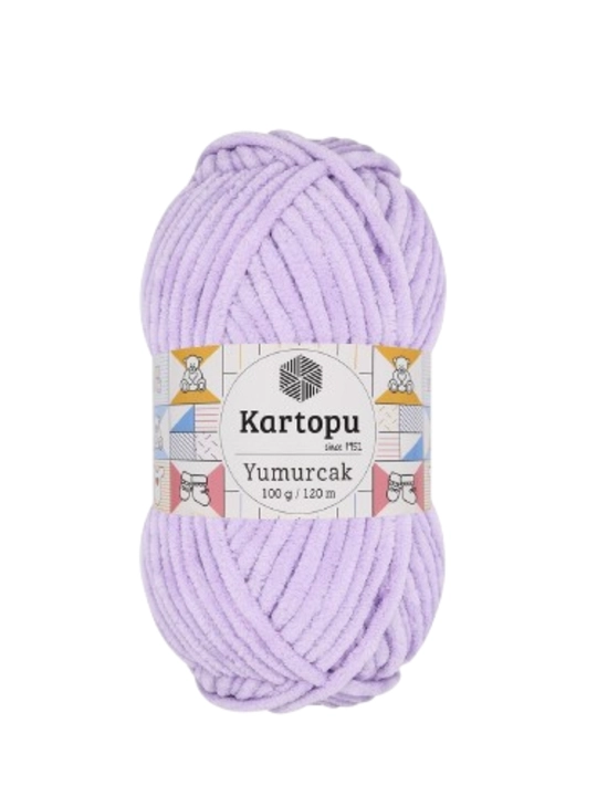 Kartopu Yumurcak, 100% полиэстер, 100 гр, 120 м, плюшевая пряжа, для вязания