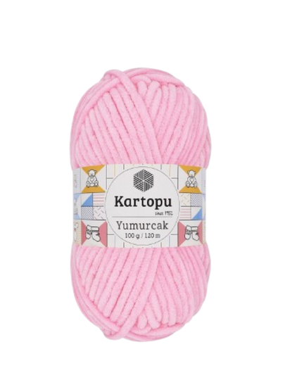 Kartopu Yumurcak, 100% полиэстер, 100 гр, 120 м, плюшевая пряжа, для вязания