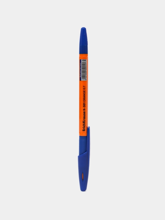 Ручка шариковая ErichKrause R-301 Stick&Grip Orange 0.7, синий,  39531 q0000053231 - 