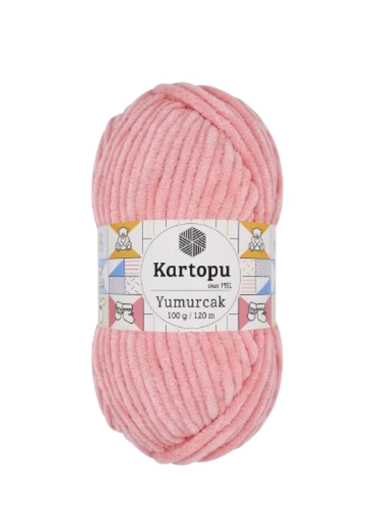 Kartopu Yumurcak, 100% полиэстер, 100 гр, 120 м, плюшевая пряжа, для вязания