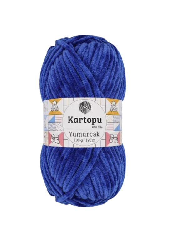 Kartopu Yumurcak, 100% полиэстер, 100 гр, 120 м, плюшевая пряжа, для вязания