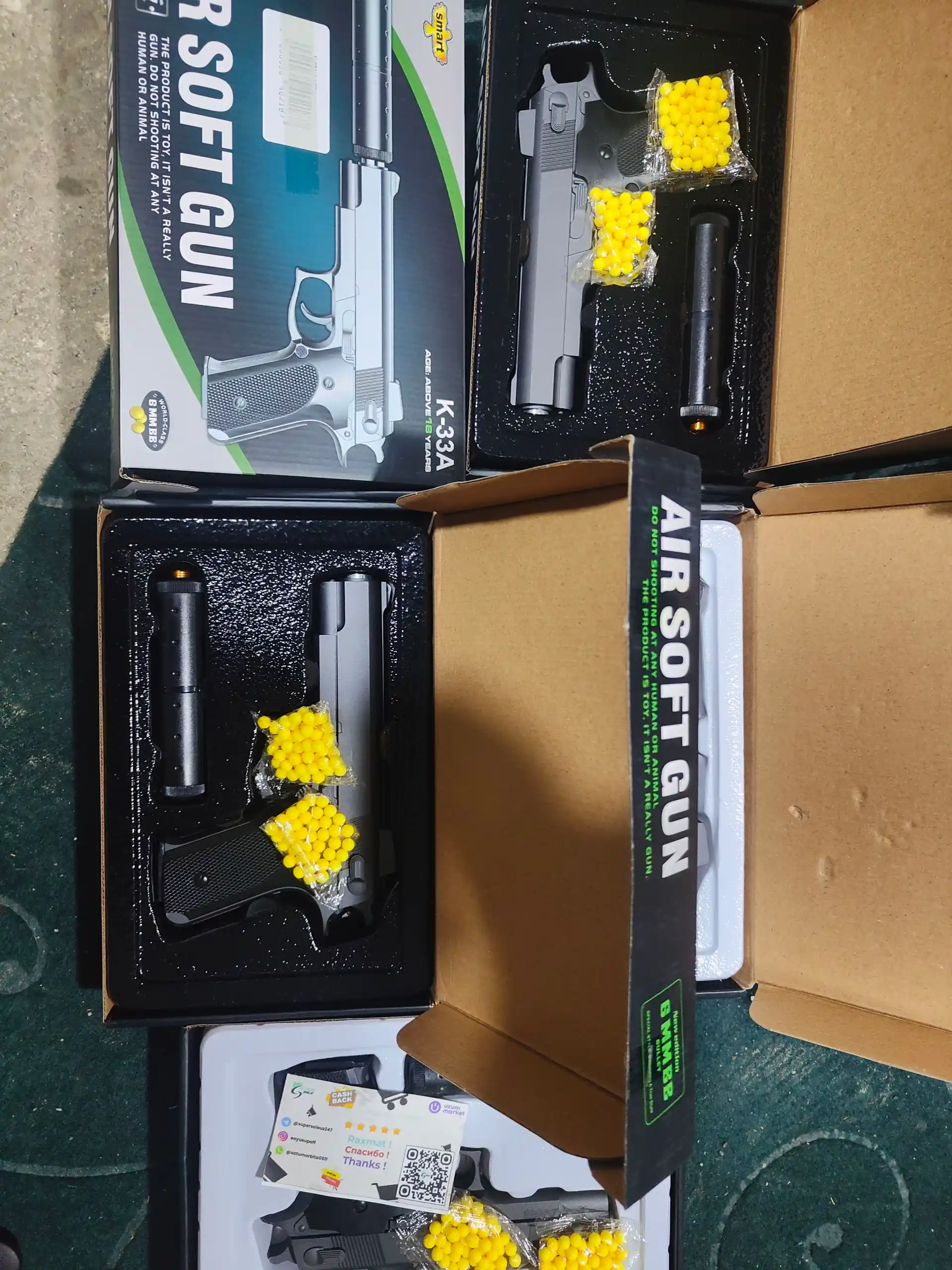 Pistolet pnevmatik, temir miltiq, Desert, straykbol to'pponch+150 dona o'qlar