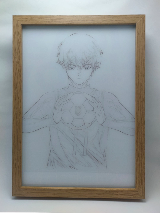 Blue Lock anime asosida simsiz 3D tungi chiroq, batareykada, yorqinligi sozlanadi, sovga