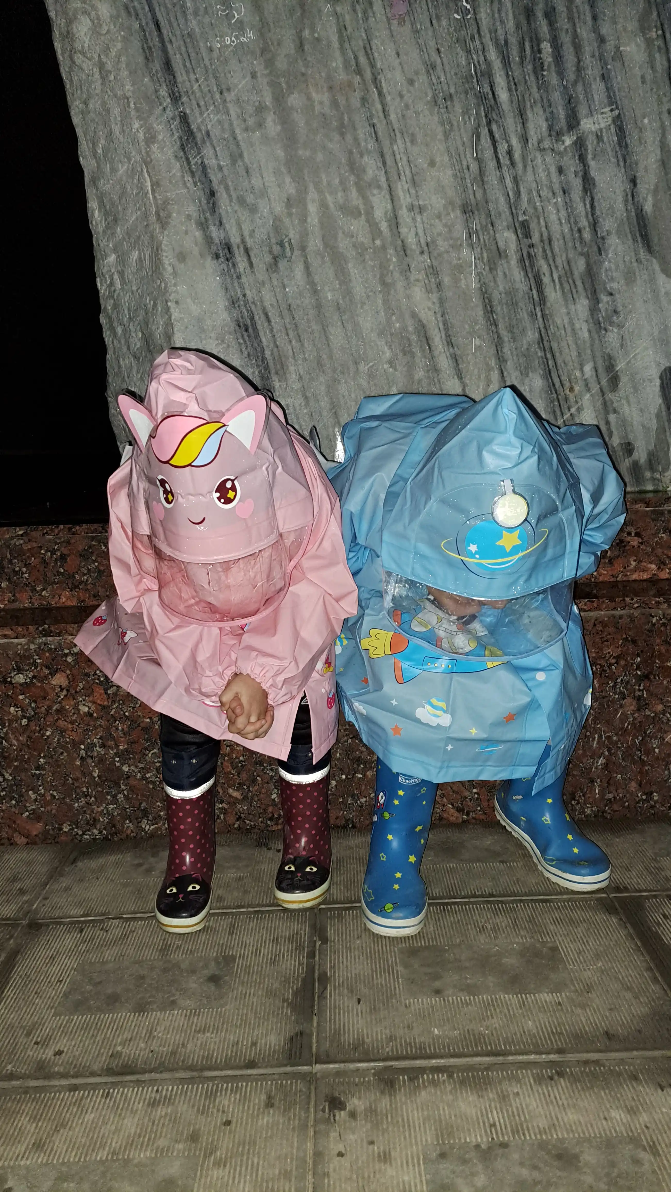Плащ дождевик детский с капюшоном, 1-7 лет