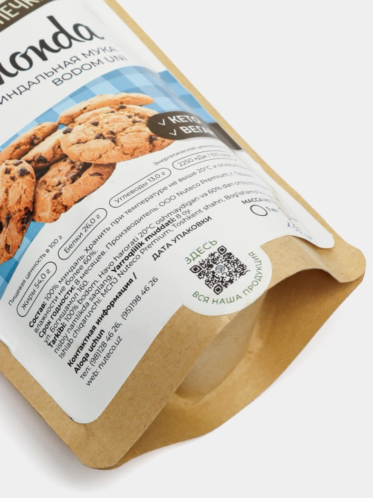 Миндальная мука кето Nuteco Premium без глютена, 150 г