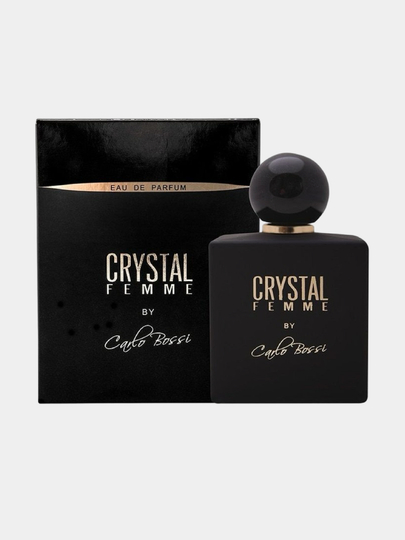 Ayollar uchun Crystal Femme Black Carlo Bossi parfyumlangan suvi, 100 ml - 