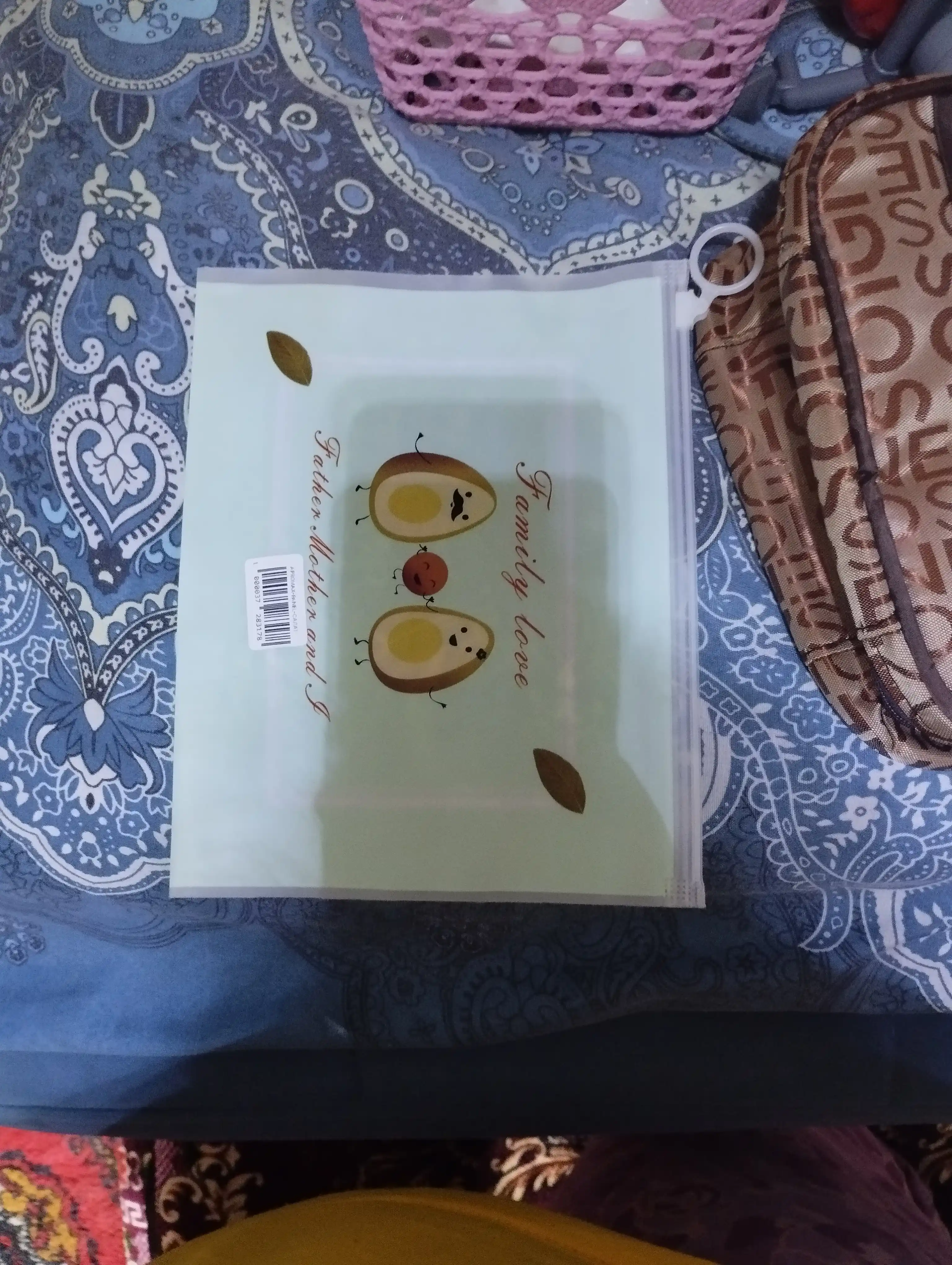 Kosmetik sumkasi "Kaktus", maktab va ofis uchun, A5