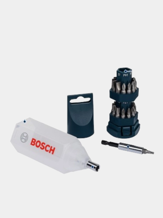 Universal Bosch Pro, 25 dona, bitlar to'plami barcha vintlar uchun