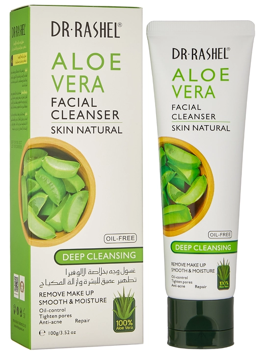 Aloe vera ekstraktli yuz uchun namlovchi tozalovchi penka Dr. Rashel Aloe Vera, 120 ml