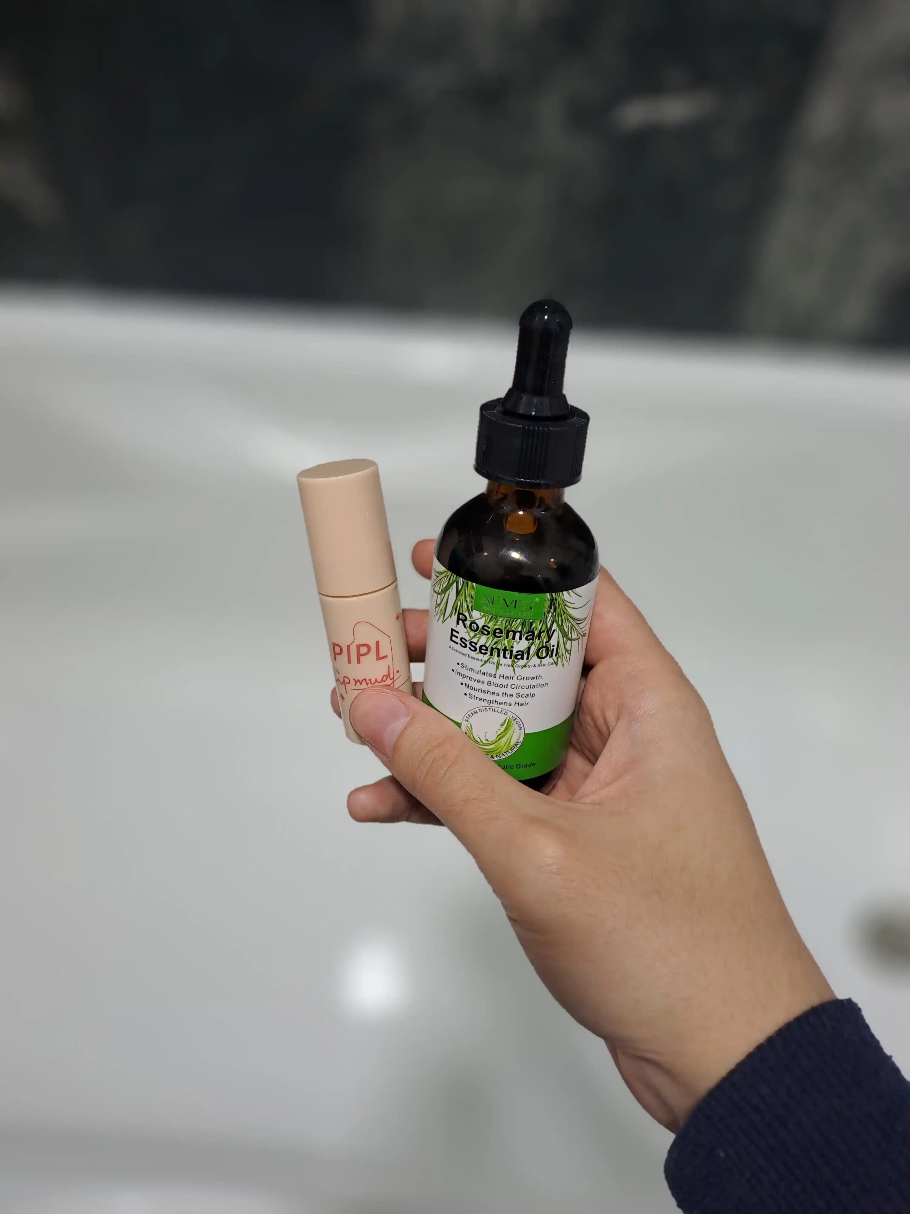 Soch va kipriklar, yuz va tana uchun "ALIVER" rozmarin moyi, soqol o‘stirish uchun, 60 ml