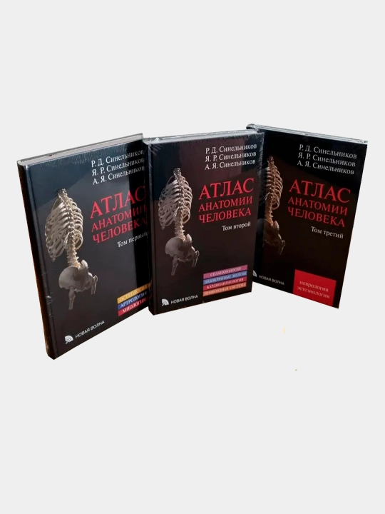 Атлас анатомии человека, Том 1-4, Синельников