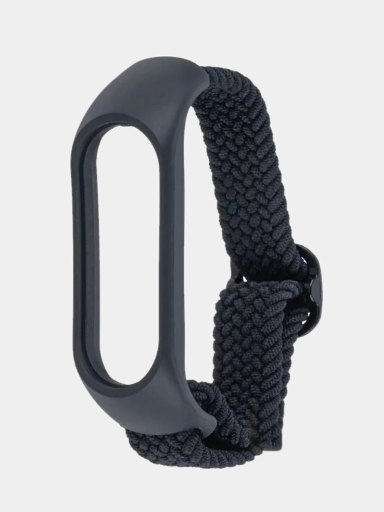 Ремешок сменный, нейлоновый, плетеный для Xiaomi Mi Band 7, 6, 5, 4, 3