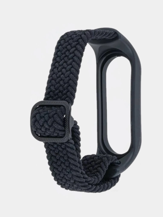 Ремешок сменный, нейлоновый, плетеный для Xiaomi Mi Band 7, 6, 5, 4, 3