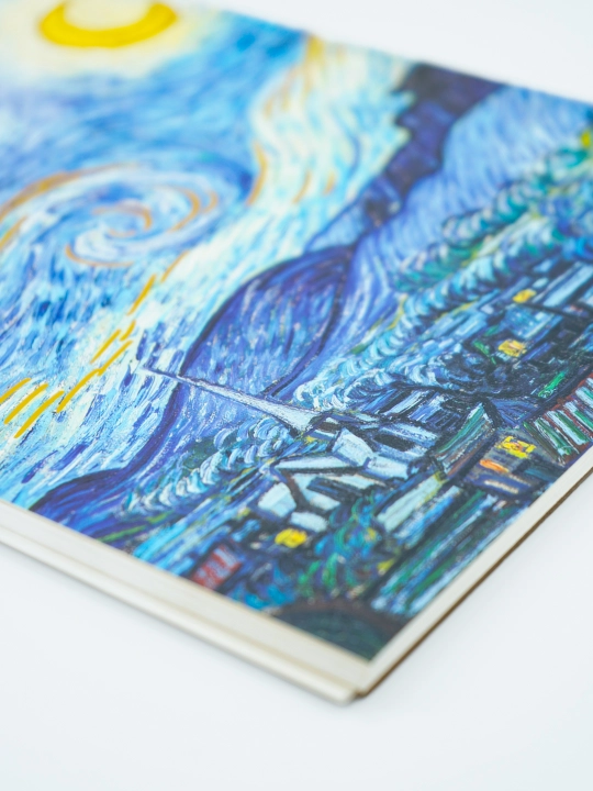 Cкетчбук для рисования, скетчинга, слоновая кость А4, для скетчинга, акварели, Ван Гог