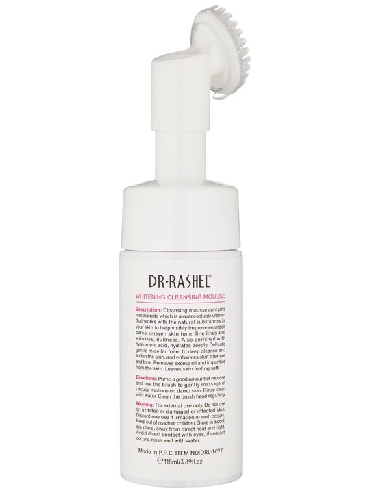 Yuz uchun oqartiruvchi va namlovchi ko'pik-muss Dr.Rashel, Whitening clean mousse
