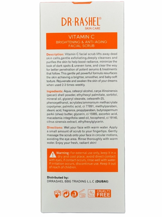 Yuz uchun skrab Vitamin c brightening & anti-aging facial scrub, 150 g