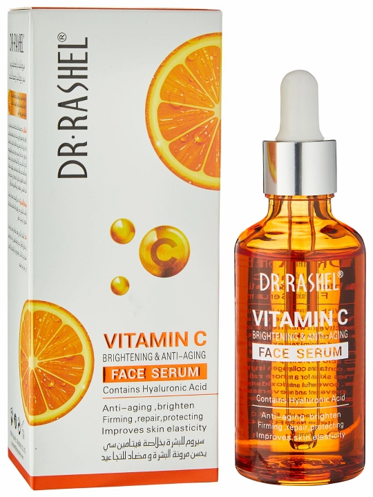 Teng rang yuz terisi uchun C vitaminli Dr. Rashel yorug‘lashtiruvchi serumi, 50 ml