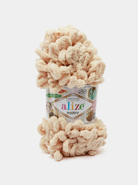 Пряжа Alize Puffy с большими петельками, однотонная