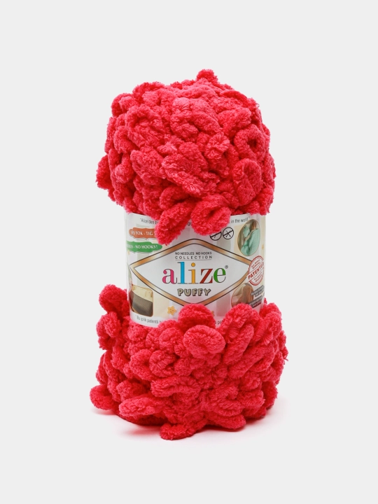 Пряжа Alize Puffy с большими петельками, однотонная