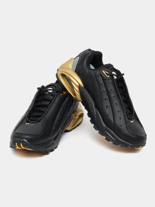 Erkaklar sport krossovkalari, Djordan, Air Max TN Plus, Nocta, Drake, oq, qora, tilla rang