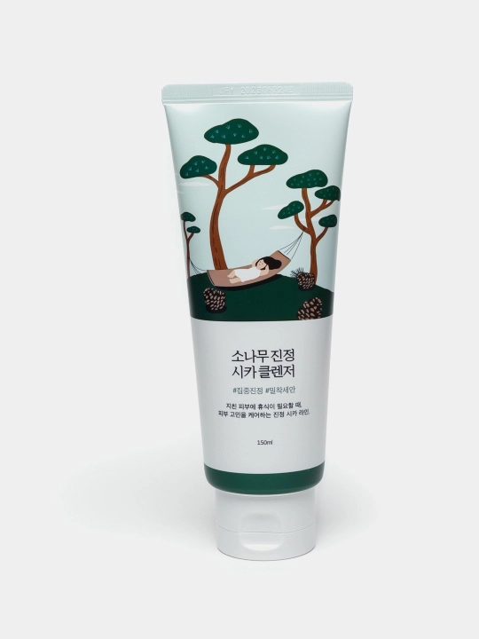 Round Lab Pine Calming Cica Cleanser Противовоспалительная пенка для умывания - 