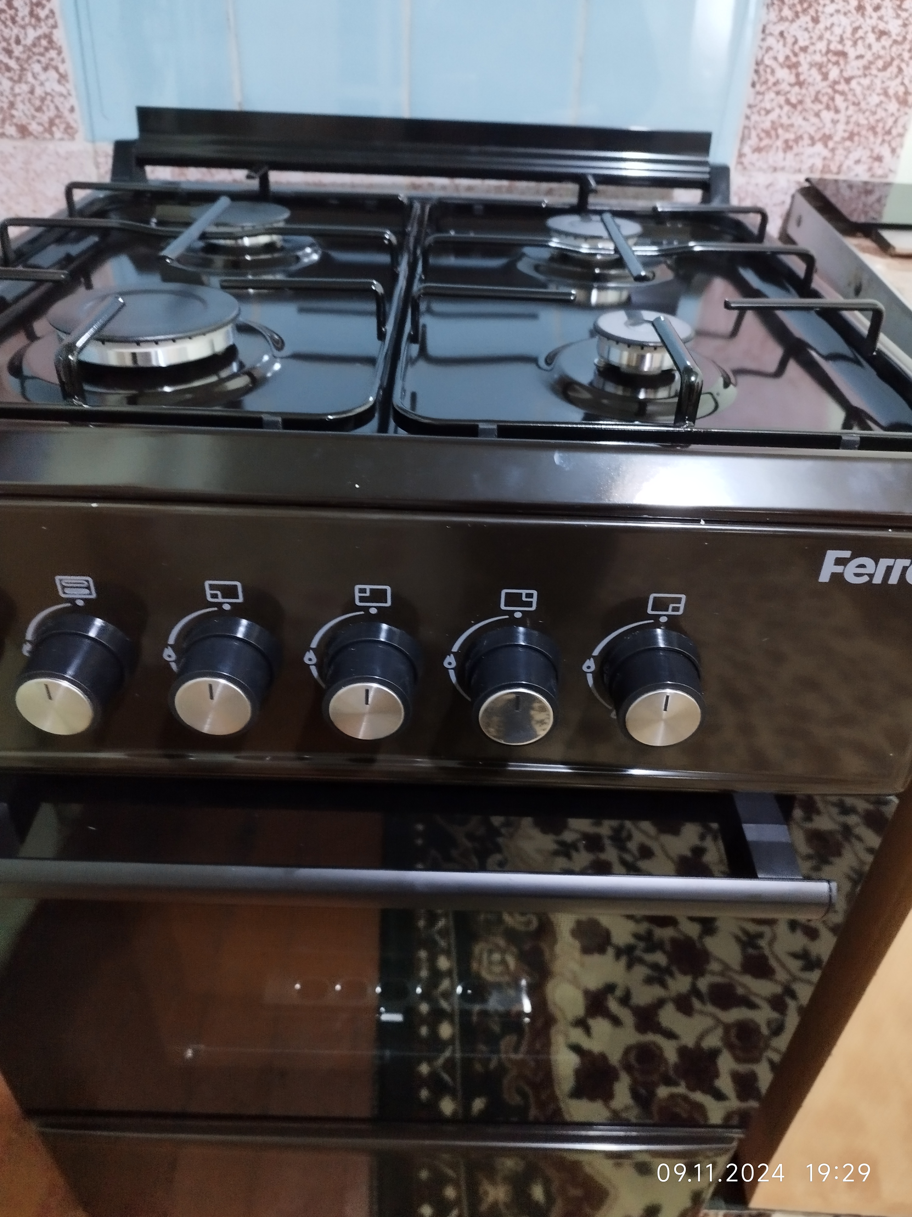 Gaz plita FERRE-LP 60G 40 DB-ECO va W-ECO, 57 litr, 4 gaz konfokalar