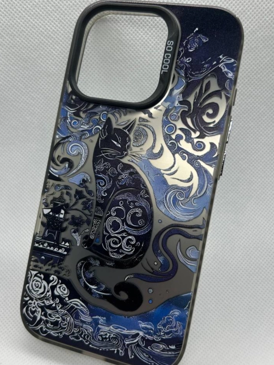 Yupqa Yin-Yan silikon g'ilof, case iPhone 12 / 13 / 14/ 15 / 16 Pro, Pro Max uchun