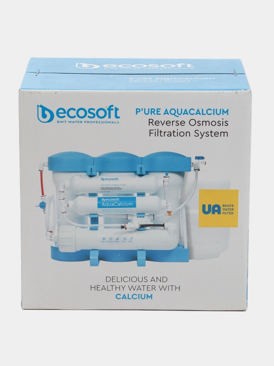 Lavabo ostida suv filtri, oshxona, uy uchun, teskari osmos Ecosoft PURE AQUACALCIUM