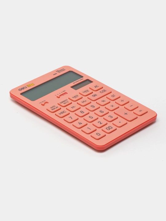 Калькулятор Deli M01541, красный, 175 х 108 х 15 мм - 