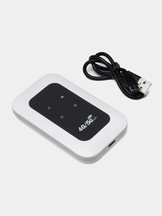 Wi-Fi роутер, cho‘ntak modem, portativ, 4G, 5G, SIM-karta bilan, sayohatlar uchun