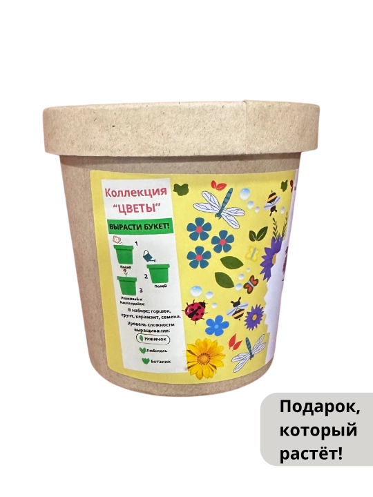 Набор для выращивания растений Happy Plants-Вырасти сам цветы