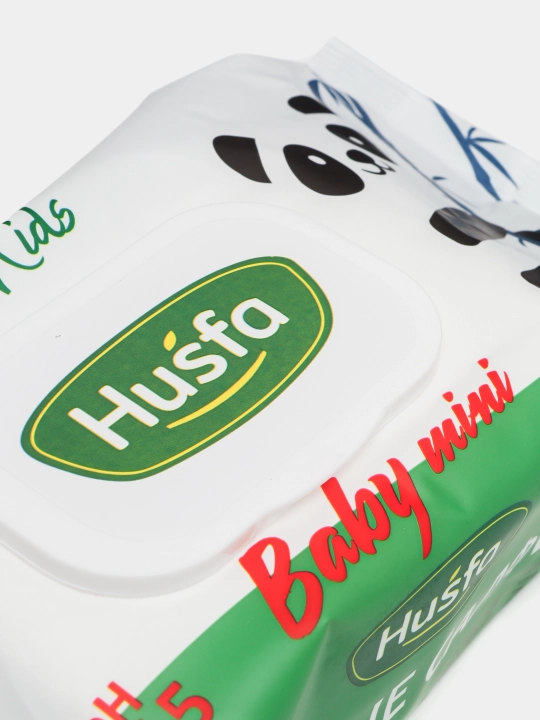 HUSFA Kids nam salfetkalari, 120 dona