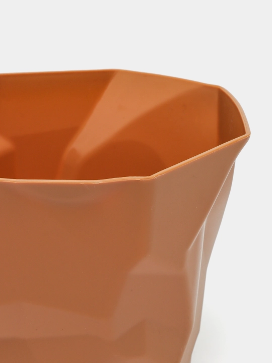 Dekorativ gul tuvagi, plastik, drenaj tizimi bilan, 1 dona