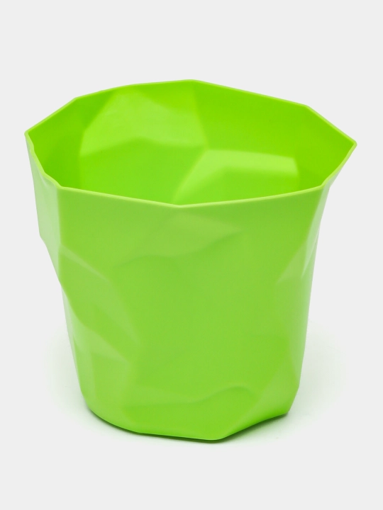 Dekorativ gul tuvagi, plastik, drenaj tizimi bilan, 1 dona