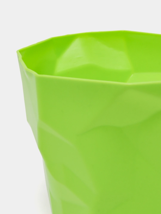 Dekorativ gul tuvagi, plastik, drenaj tizimi bilan, 1 dona