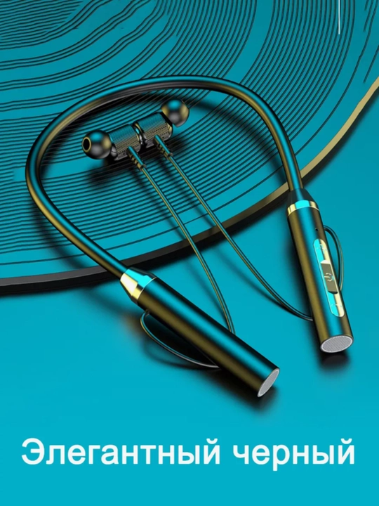 12D simsiz Bluetooth quloqchinlar, ichki kanalli, bo‘yin gardishi bilan
