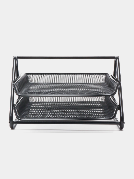Metall laganda, gorizontal, 2 qavatli, 18,5 sm, Deli E9183
