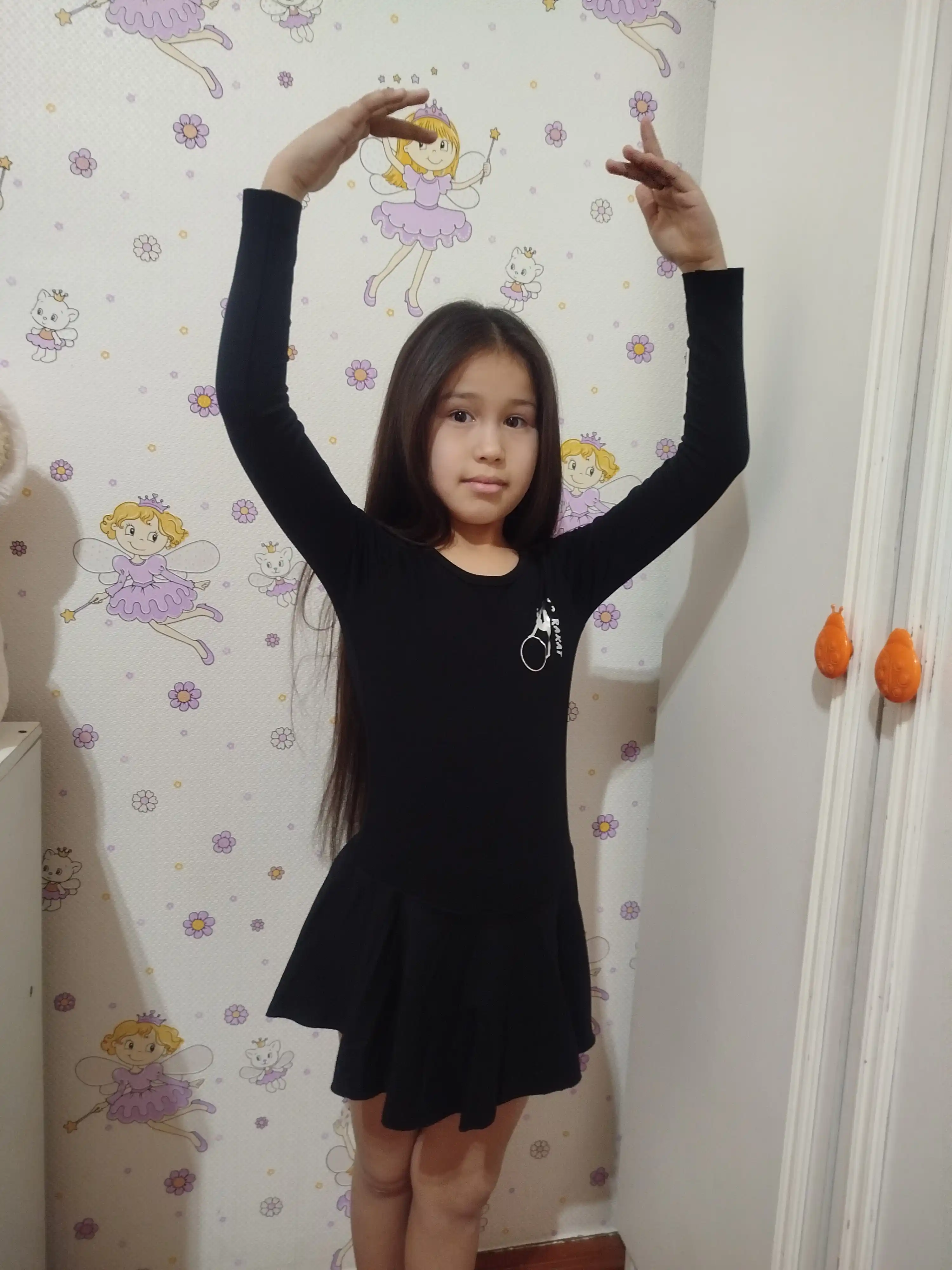 Raqs va gimnastika uchun mashg'ulot formasi, qora UM795032