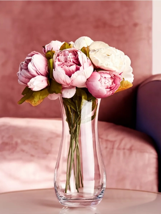 Ваза для цветов стеклянная Pasabahce Flora, прозрачная ваза, 24 см (240 мм), 1 штт