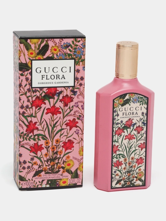 Парфюмерная вода Gucci Flora Georgeus Gardenia нежный цветочный аромат, 100 мл