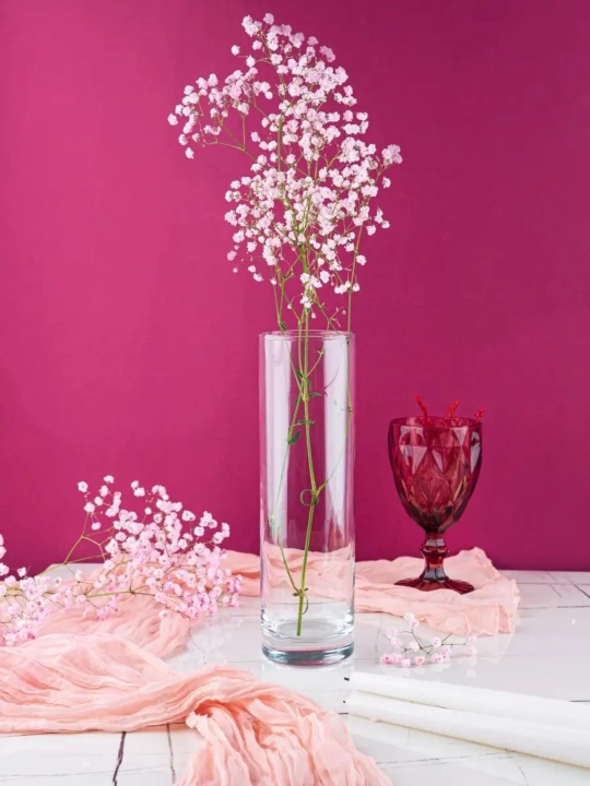 Pasabahce Flora shisha guldoni, 26.5 sm, 1 l, shaffof, quruq gullar va guldastalar uchun mo‘ljallangan